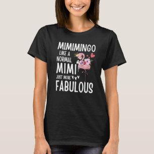 T-shirt Flamant rose Mimingo comme un Mimi Citation normal