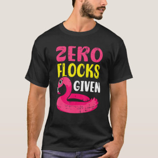 T-shirt Flamant Rose Oiseau de Rivage Zéro Troupeau Donné