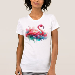 T-shirt Flamant Rose Oiseau Sublimation