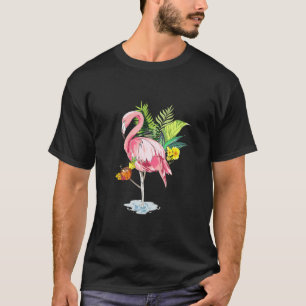 T-shirt Flamant rose Pina Colada Femmes Hommes Été Mignonn