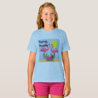 Flamant rose rose Paradis Tropical - T-S de base p