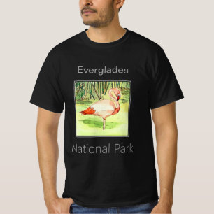 T-shirt Flamant rose rose, Parc national des Everglades, F