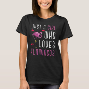 T-shirt Flamants roses animaux d'oiseaux tropicaux Amour f