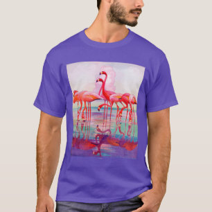 T-shirt Flamants roses roses par Francis Lee Jacques