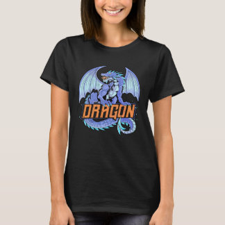 T-shirt Flame Heat Breathing Dragon fair Horror