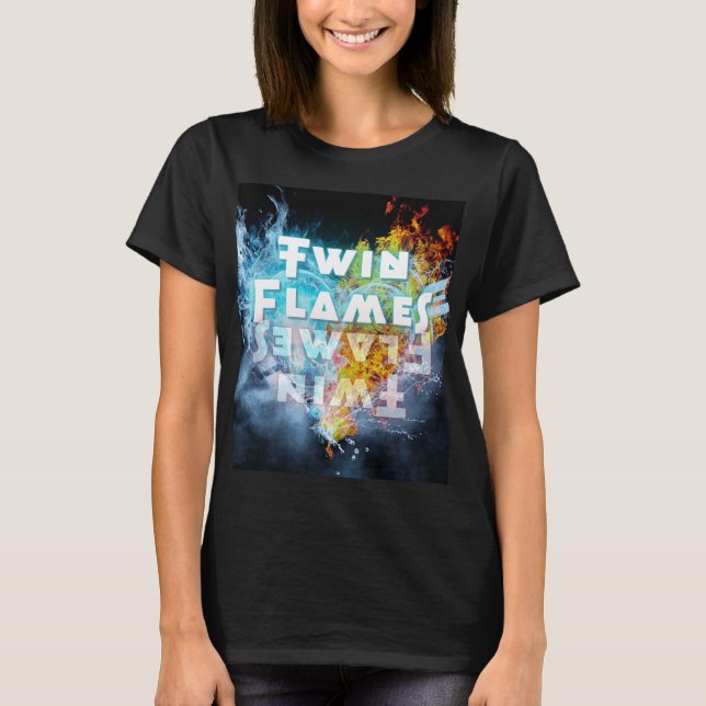 T-shirt Flames jumelles (Devant)