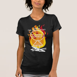 T-shirt Flaming Feminist Smash le Patriarcat RBG Noir 15