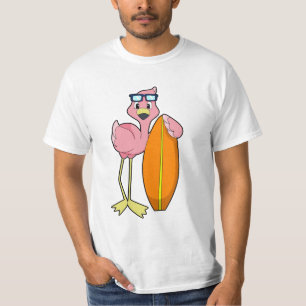 T-shirt Flamingo as Surfer with Surfboard.PNG