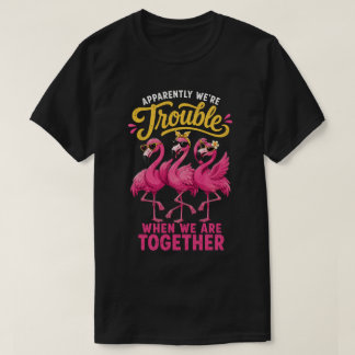 T-shirt Flamingo Drôle Meilleures Amies Ennuis