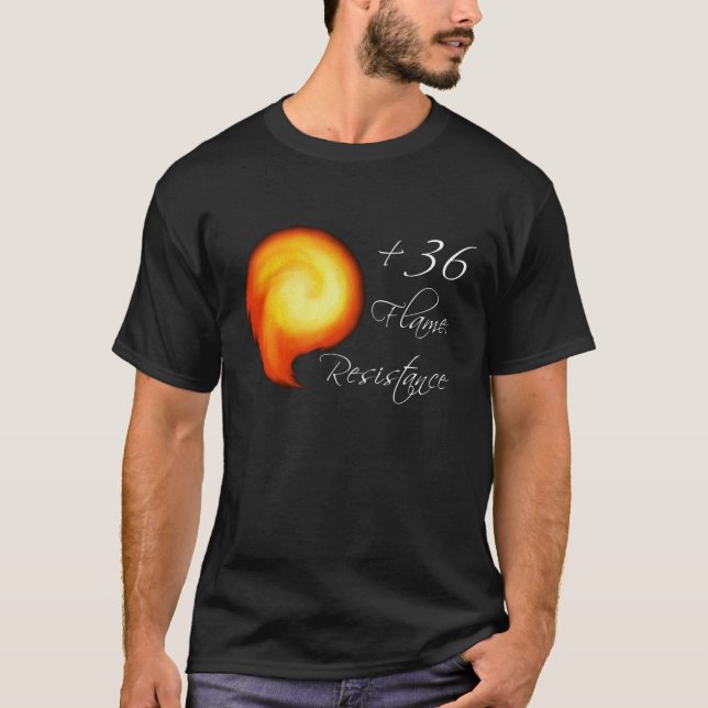 T-shirt flamme - customisée (Devant)