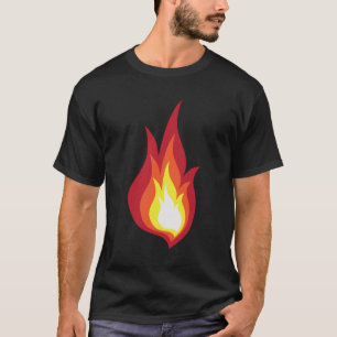 T-shirt Flamme de costume du feu - elle rougeoie des feux