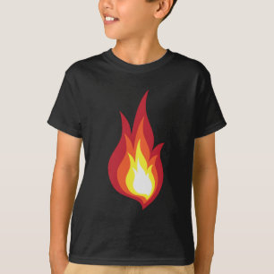 T-shirt Flamme de costume du feu - elle rougeoie des feux