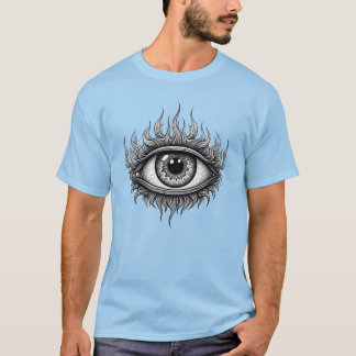 T-shirt Flamme troisième conception des yeux