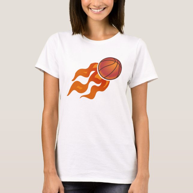 T-shirt Flammes de basket (Devant)
