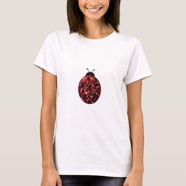 T-shirt Flammes de parties scintillant rouge foncé (Devant)