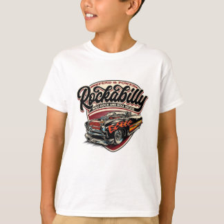 T-shirt Flammes de vitesse Rockabilly Hotrod - pos
