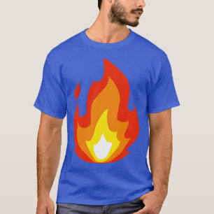 T-shirt Flammes d'illustration d'icônes de feu chaud