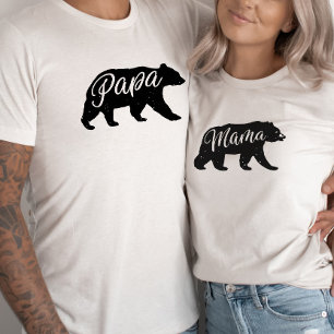 T-shirt Flannel Adventure Papa Bear Baby shower