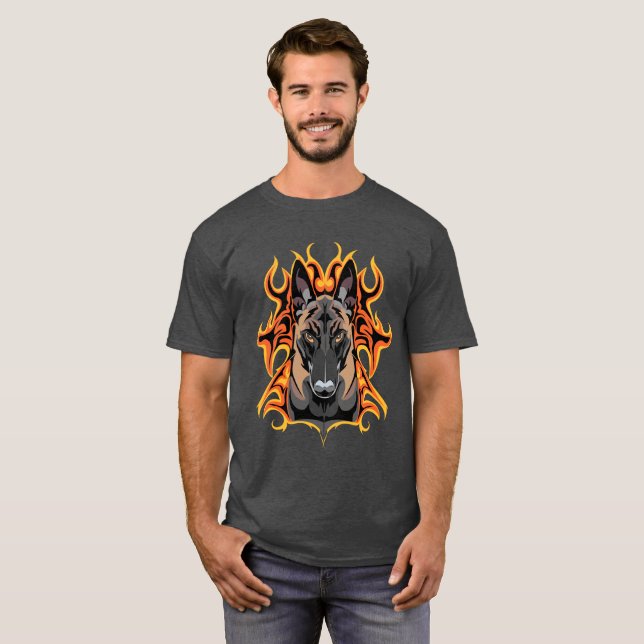 T-shirt flash malinois (Devant entier)