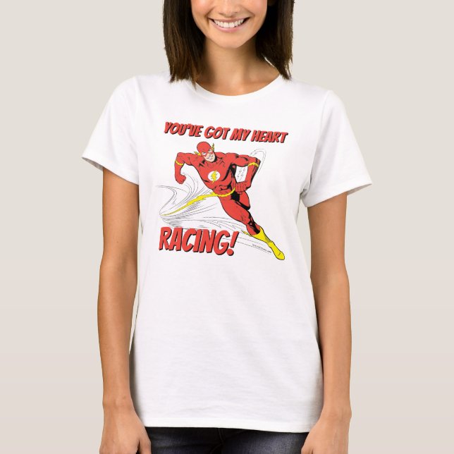 T-shirt Flash - Vous avez My Heart Racing Valentine (Devant)