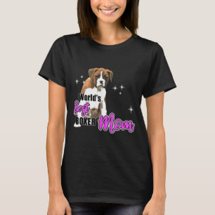 T-shirt Flashy Fwn Boxer Chien Boxer Chien Chien Maman