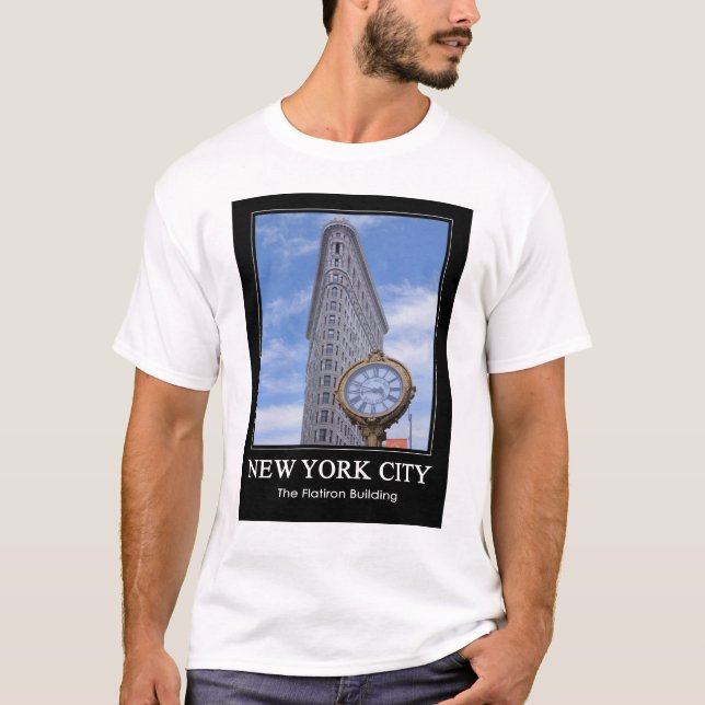 T-shirt Flatiron Building et horloge 1C (Devant)