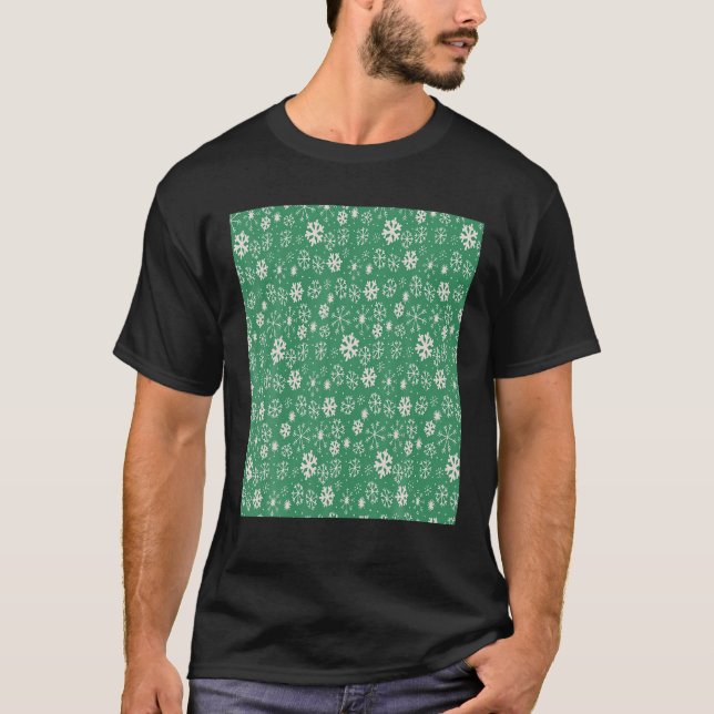T-shirt Fléau De Neige Tiré À La Main Blizzard Avec Arrièr (Devant)