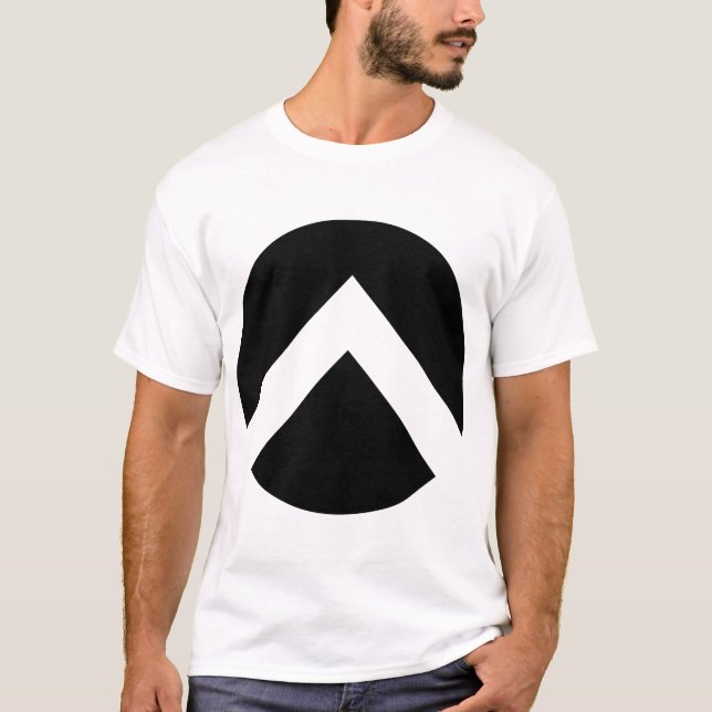 T-shirt Flèche circulaire Chevron (Devant)
