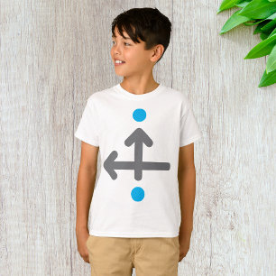 T-shirt Flèche directionnelle minimaliste moderne géométri