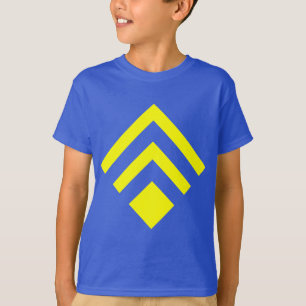 T-shirt Flèche géométrique 02 - Jaune