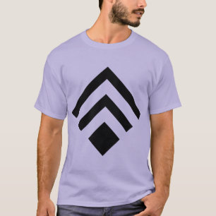 T-shirt Flèche géométrique 02 - Noir