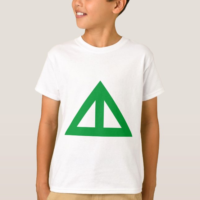 T-shirt Flèche triangulaire divisée (Devant)