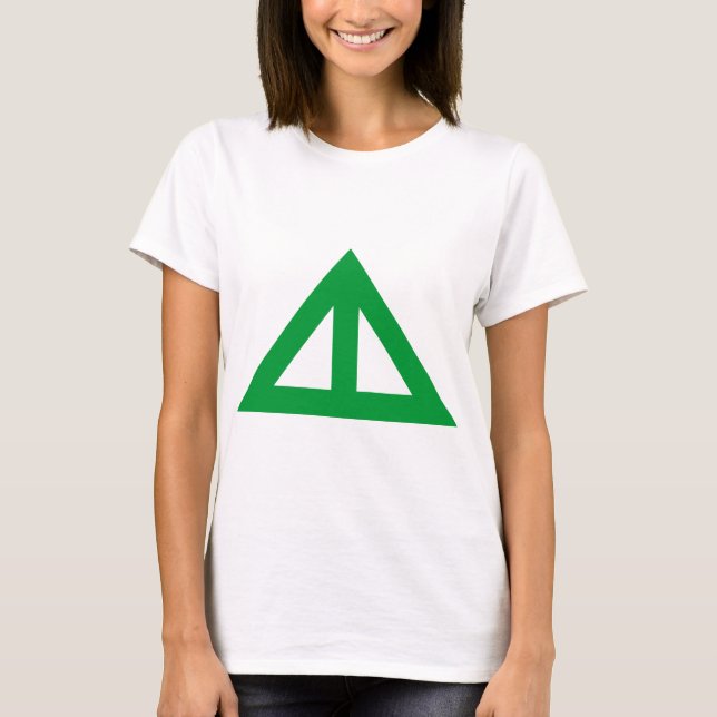 T-shirt Flèche triangulaire divisée (Devant)