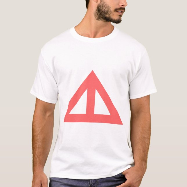 T-shirt Flèche triangulaire divisée (Devant)