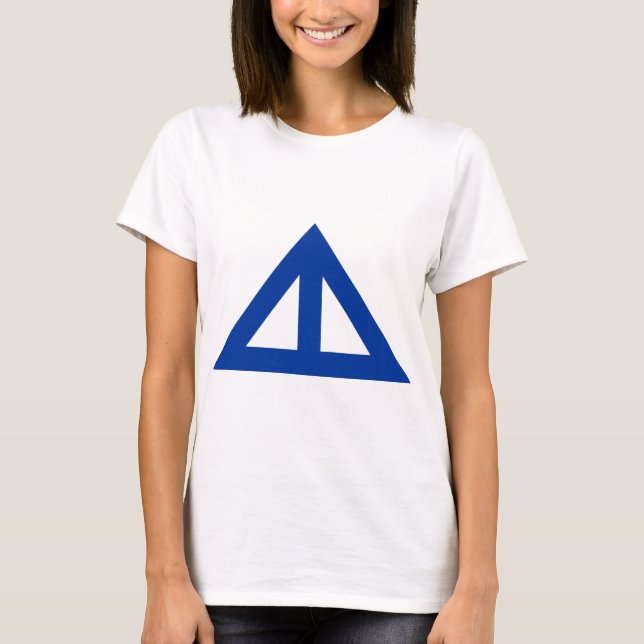 T-shirt Flèche triangulaire divisée (Devant)