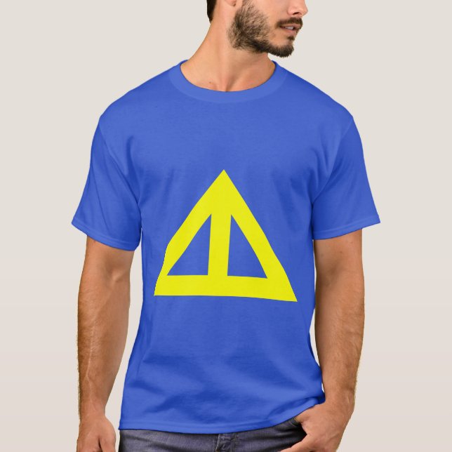 T-shirt Flèche triangulaire divisée (Devant)