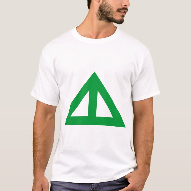 T-shirt Flèche triangulaire divisée (Devant)