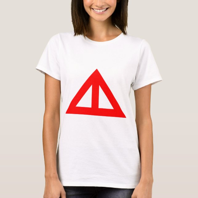 T-shirt Flèche triangulaire divisée (Devant)