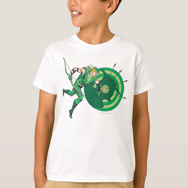 T-shirt Flèche verte avec cible 2 (Devant)