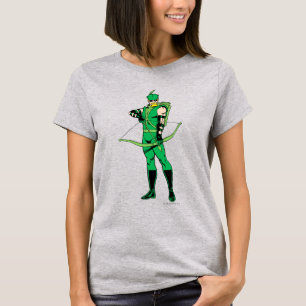 T-shirt Flèche verte debout avec le cou