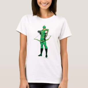 T-shirt Flèche verte debout avec le cou