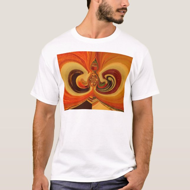T-shirt Flèches Abstraites avec Teardrop Center Art Print (Devant)