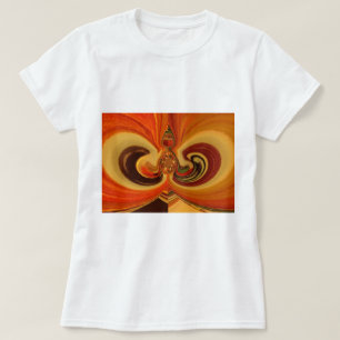 T-shirt Flèches Abstraites avec Teardrop Center Art Print