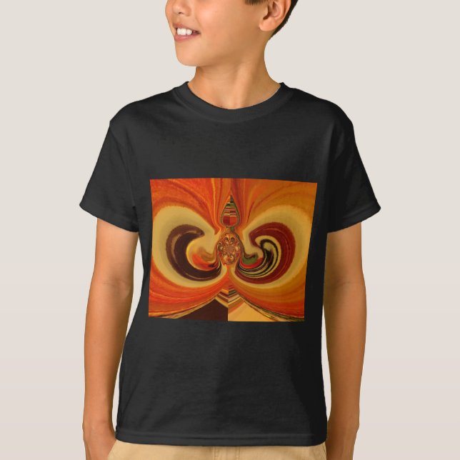 T-shirt Flèches Abstraites avec Teardrop Center Art Print (Devant)