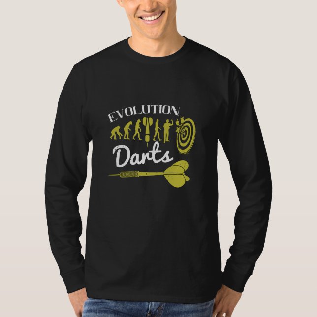 T-shirt fléchettes - fléchettes de l'évolution (Devant)