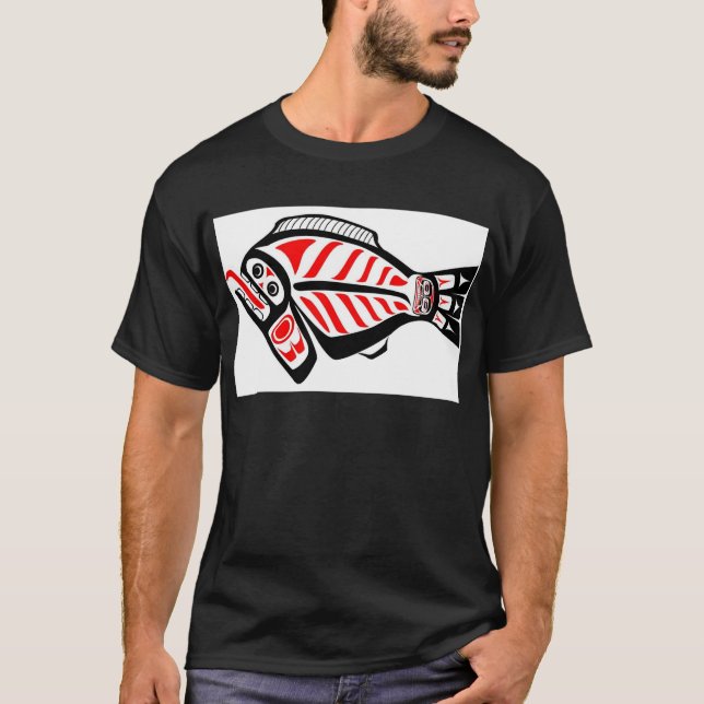 T-shirt Flétan de Tlingit (Devant)