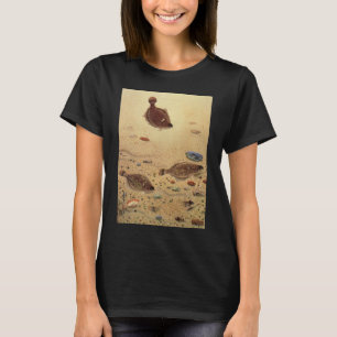 T-shirt Flets ou poissons plats, vie marine vintage océan