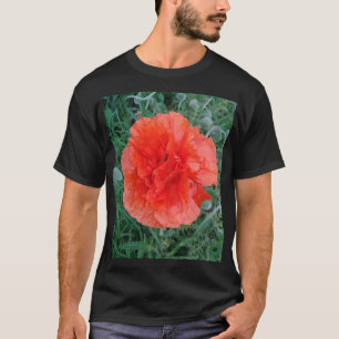 T-shirt Fleur à deux boutons