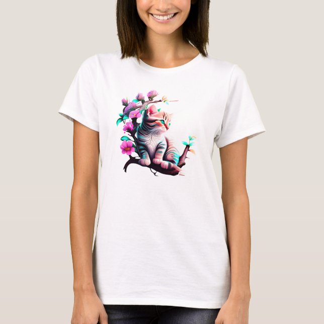 T-shirt Fleur acrylique (Devant)