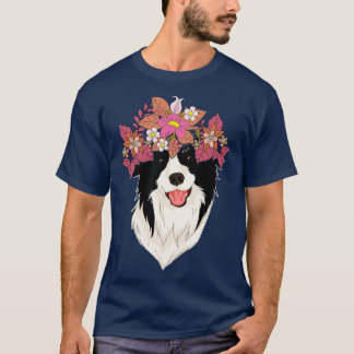T-shirt Fleur Amoureux des chiens de la Couronne Animaux d
